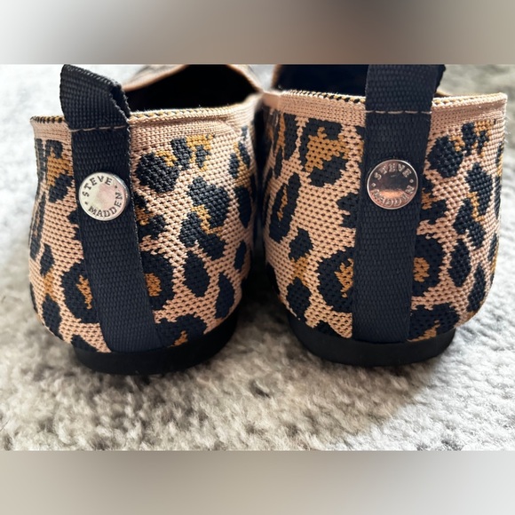 Steve Madden Raine Knit Slip-On Loafers Leopard Print Size 9.5M (WORN ONCE) - Picture 2 of 5